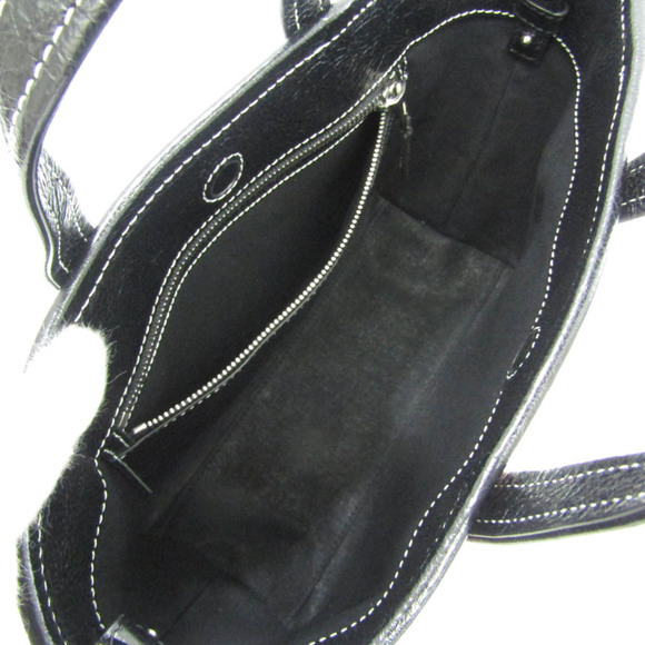 BALENCIAGA Black Leather Shoulder Bag - Picture 3 of 13